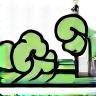 Icon for landscape design service
